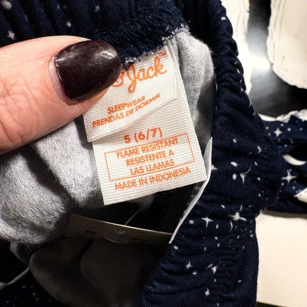 Cat & Jack Navy Star Print Pajama Pants
